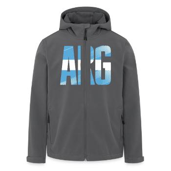 Argentinien - Recycelte Männer Softshell-Jacke von Stanley/Stella - Anthrazit - Vorne - AI Model Male 185 light (185cm)