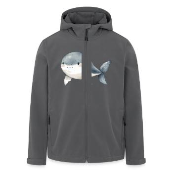 kleiner Hai - Recycelte Männer Softshell-Jacke von Stanley/Stella - Anthrazit - Vorne - AI Model Male 185 light (185cm)