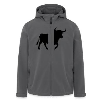 stier - Recycelte Männer Softshell-Jacke von Stanley/Stella - Anthrazit - Vorne - AI Model Male 185 light (185cm)