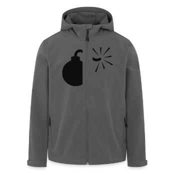 "Mac Bomb" - Recycelte Männer Softshell-Jacke von Stanley/Stella - Anthrazit - Vorne - AI Model Male 185 light (185cm)