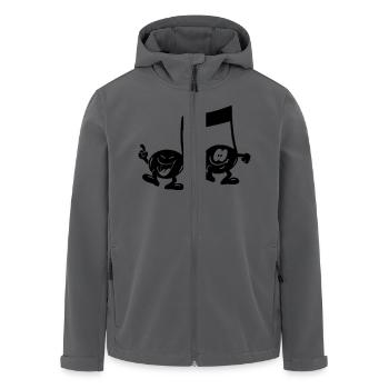 note - Recycelte Männer Softshell-Jacke von Stanley/Stella - Anthrazit - Vorne - AI Model Male 185 light (185cm)