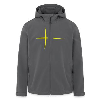 Sweden / Denmark Stripes - Recycelte Männer Softshell-Jacke von Stanley/Stella - Anthrazit - Vorne - AI Model Male 185 light (185cm)