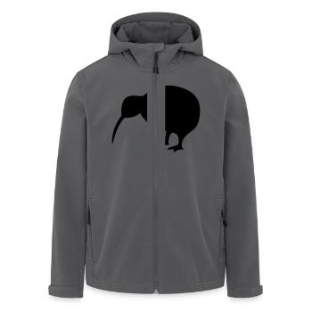 Kiwi - Recycelte Männer Softshell-Jacke von Stanley/Stella - Anthrazit - Vorne - AI Model Male 185 light (185cm)