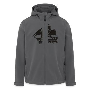 Piratenschiff - Recycelte Männer Softshell-Jacke von Stanley/Stella - Anthrazit - Vorne - AI Model Male 185 light (185cm)