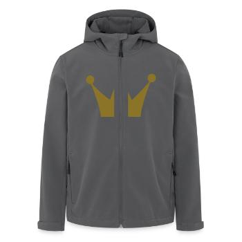 Krone - Recycelte Männer Softshell-Jacke von Stanley/Stella - Anthrazit - Vorne - AI Model Male 185 light (185cm)