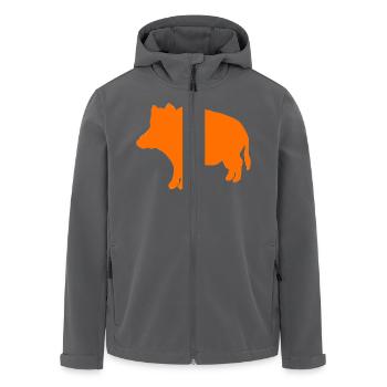 SAU ORANGE.gif - Recycelte Männer Softshell-Jacke von Stanley/Stella - Anthrazit - Vorne - AI Model Male 185 light (185cm)
