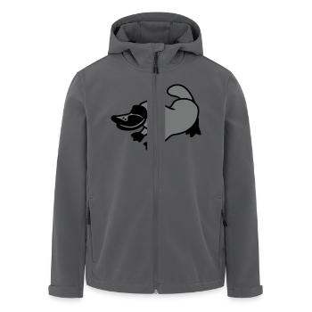 Schnabeltier - Recycelte Männer Softshell-Jacke von Stanley/Stella - Anthrazit - Vorne - AI Model Male 185 light (185cm)