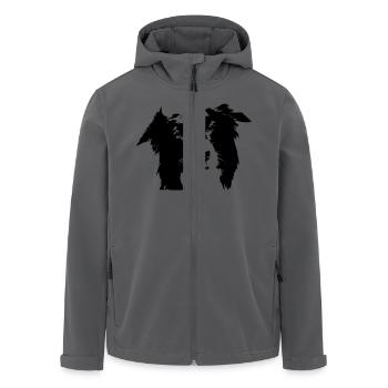 Border-collie - Recycelte Männer Softshell-Jacke von Stanley/Stella - Anthrazit - Vorne - AI Model Male 185 light (185cm)