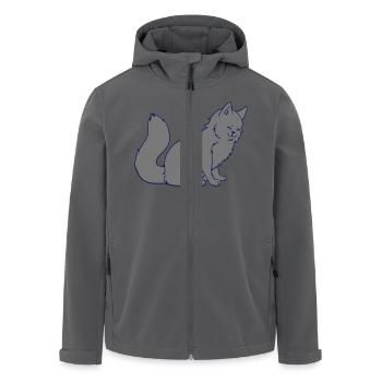 cat - Recycelte Männer Softshell-Jacke von Stanley/Stella - Anthrazit - Vorne - AI Model Male 185 light (185cm)