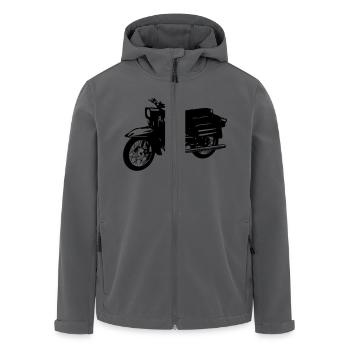 Schwalbe KR51 - Recycelte Männer Softshell-Jacke von Stanley/Stella - Anthrazit - Vorne - AI Model Male 185 light (185cm)