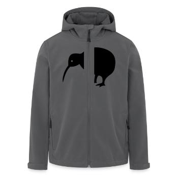 Kiwi - Recycelte Männer Softshell-Jacke von Stanley/Stella - Anthrazit - Vorne - AI Model Male 185 light (185cm)