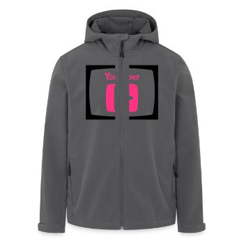 YouTuber - Recycelte Männer Softshell-Jacke von Stanley/Stella - Anthrazit - Vorne - AI Model Male 185 light (185cm)
