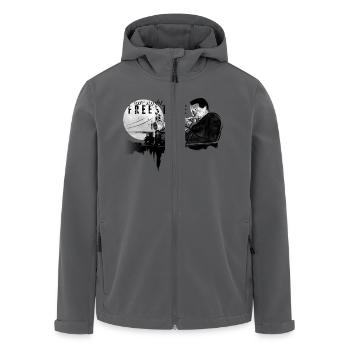 Freestyle Jazz - Recycelte Männer Softshell-Jacke von Stanley/Stella - Anthrazit - Vorne - AI Model Male 185 light (185cm)