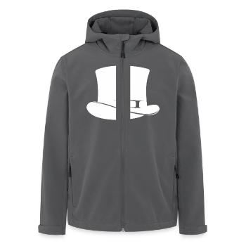Zylinder weiß - Recycelte Männer Softshell-Jacke von Stanley/Stella - Anthrazit - Vorne - AI Model Male 185 light (185cm)