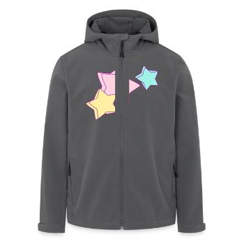Unicorn Stars - Recycelte Männer Softshell-Jacke von Stanley/Stella - Anthrazit - Vorne - AI Model Male 185 light (185cm)