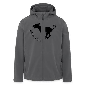 Dobermann - Recycelte Männer Softshell-Jacke von Stanley/Stella - Anthrazit - Vorne - AI Model Male 185 light (185cm)
