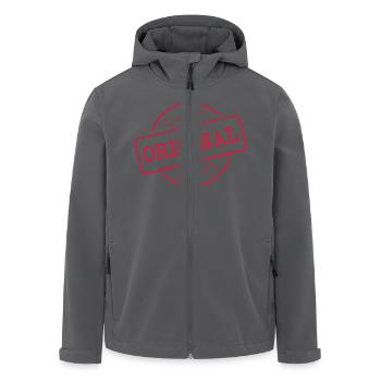 original - Recycelte Männer Softshell-Jacke von Stanley/Stella - Anthrazit - Vorne - AI Model Male 185 light (185cm)