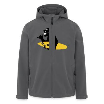 surfing monkey - Recycelte Männer Softshell-Jacke von Stanley/Stella - Anthrazit - Vorne - AI Model Male 185 light (185cm)
