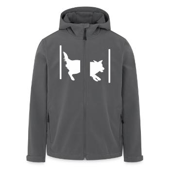 Agility Hundesport Slalom - Recycelte Männer Softshell-Jacke von Stanley/Stella - Anthrazit - Vorne - AI Model Male 185 light (185cm)