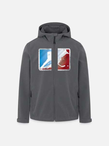 Eishockey - Recycelte Männer Softshell-Jacke von Stanley/Stella - Anthrazit