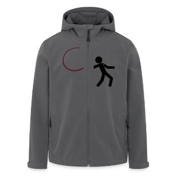 M8 mit Peitsche - Recycelte Männer Softshell-Jacke von Stanley/Stella - Anthrazit - Vorne - AI Model Male 185 light (185cm)