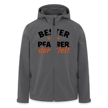 Geschenk Pfarrer - Recycelte Männer Softshell-Jacke von Stanley/Stella - Anthrazit - Vorne - AI Model Male 185 light (185cm)