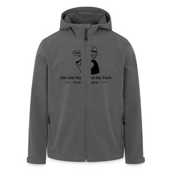 Der Alte Mann und das Yeah - Recycelte Männer Softshell-Jacke von Stanley/Stella - Anthrazit - Vorne - AI Model Male 185 light (185cm)