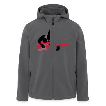 Gitarrist - Recycelte Männer Softshell-Jacke von Stanley/Stella - Anthrazit - Vorne - AI Model Male 185 light (185cm)
