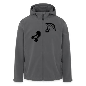 Fußball-Torwart Fang für den Ball - Recycelte Männer Softshell-Jacke von Stanley/Stella - Anthrazit - Vorne - AI Model Male 185 light (185cm)