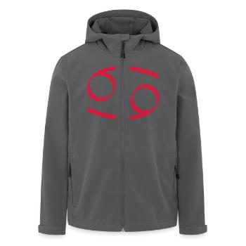 Sternzeichen Krebs - Recycelte Männer Softshell-Jacke von Stanley/Stella - Anthrazit - Vorne - AI Model Male 185 light (185cm)