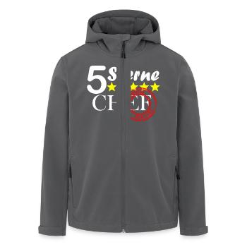 5 Sterne chef - Recycelte Männer Softshell-Jacke von Stanley/Stella - Anthrazit - Vorne - AI Model Male 185 light (185cm)
