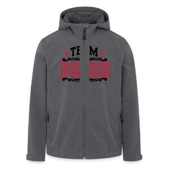 team bride - Recycelte Männer Softshell-Jacke von Stanley/Stella - Anthrazit - Vorne - AI Model Male 185 light (185cm)