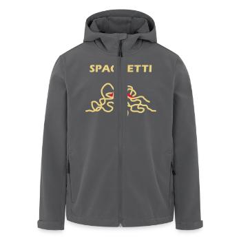 Spaghetti - V2 - Recycelte Männer Softshell-Jacke von Stanley/Stella - Anthrazit - Vorne - AI Model Male 185 light (185cm)