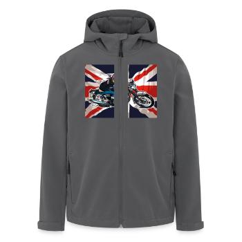 Racing Bonnie - Recycelte Männer Softshell-Jacke von Stanley/Stella - Anthrazit - Vorne - AI Model Male 185 light (185cm)
