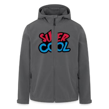 Super Cool - Recycelte Männer Softshell-Jacke von Stanley/Stella - Anthrazit - Vorne - AI Model Male 185 light (185cm)