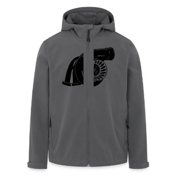 turbo - Recycelte Männer Softshell-Jacke von Stanley/Stella - Anthrazit - Vorne - AI Model Male 185 light (185cm)