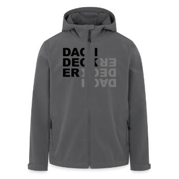 Dachdecker - V2 - Recycelte Männer Softshell-Jacke von Stanley/Stella - Anthrazit - Vorne - AI Model Male 185 light (185cm)