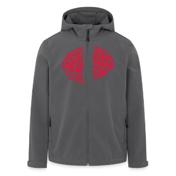 Gehirn - Recycelte Männer Softshell-Jacke von Stanley/Stella - Anthrazit - Vorne - AI Model Male 185 light (185cm)