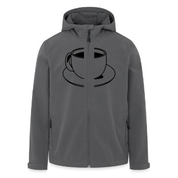 tasse - Recycelte Männer Softshell-Jacke von Stanley/Stella - Anthrazit - Vorne - AI Model Male 185 light (185cm)
