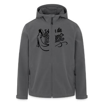 Ich bin die Braut - Recycelte Männer Softshell-Jacke von Stanley/Stella - Anthrazit - Vorne - AI Model Male 185 light (185cm)