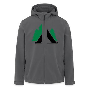 Zelt - Recycelte Männer Softshell-Jacke von Stanley/Stella - Anthrazit - Vorne - AI Model Male 185 light (185cm)