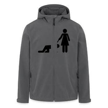 Hochzeit - Recycelte Männer Softshell-Jacke von Stanley/Stella - Anthrazit - Vorne - AI Model Male 185 light (185cm)