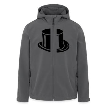 Zylinder - Recycelte Männer Softshell-Jacke von Stanley/Stella - Anthrazit - Vorne - AI Model Male 185 light (185cm)