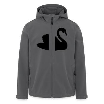 Schwan - Recycelte Männer Softshell-Jacke von Stanley/Stella - Anthrazit - Vorne - AI Model Male 185 light (185cm)