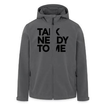 Talk Nerdy To Me - Recycelte Männer Softshell-Jacke von Stanley/Stella - Anthrazit - Vorne - AI Model Male 185 light (185cm)