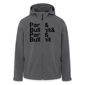 Party & Bullshit & Party & Bullshit - Recycelte Männer Softshell-Jacke von Stanley/Stella - Anthrazit - Vorne - AI Model Male 185 light (185cm)