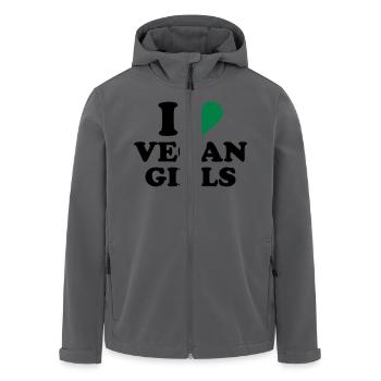 Vegan - Recycelte Männer Softshell-Jacke von Stanley/Stella - Anthrazit - Vorne - AI Model Male 185 light (185cm)