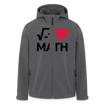 I Love Math - Recycelte Männer Softshell-Jacke von Stanley/Stella - Anthrazit - Vorne - AI Model Male 185 light (185cm)