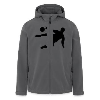 Fußball - Soccer - Recycelte Männer Softshell-Jacke von Stanley/Stella - Anthrazit - Vorne - AI Model Male 185 light (185cm)