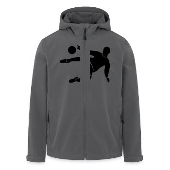 Fußball - Soccer - Recycelte Männer Softshell-Jacke von Stanley/Stella - Anthrazit - Vorne - AI Model Male 185 light (185cm)